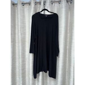 Eileen Fisher Knit Black Dress‎ L - Size Large Eileen Fisher Dress